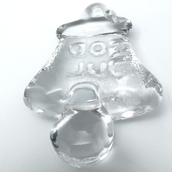 Kosta Boda Vintage MCM 70s Vallien Glass God Jul Suncatcher Pendant Ornament - Picture 5 of 6